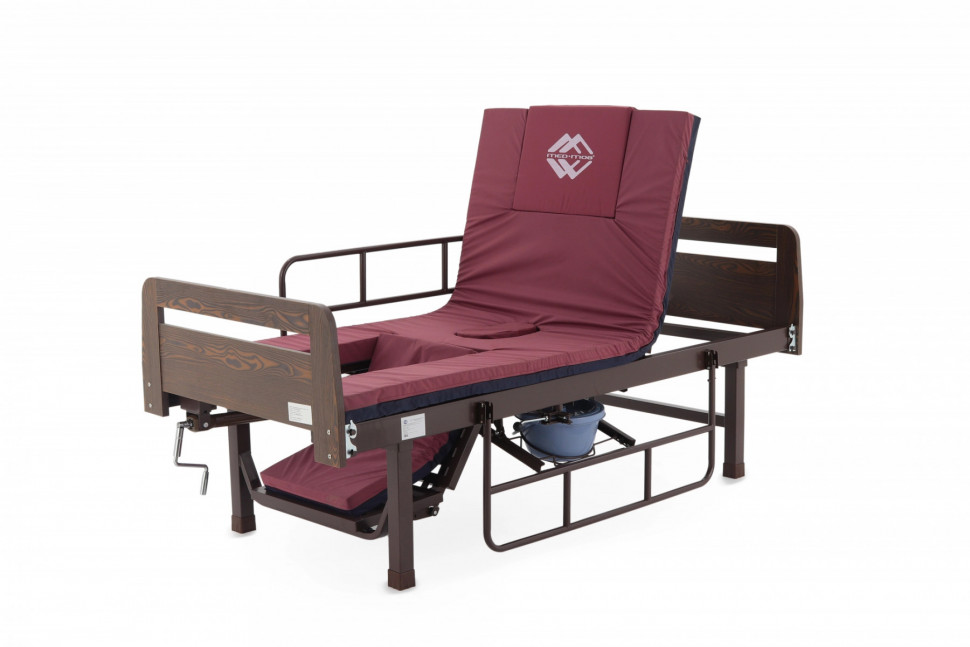 Кровать механическая MED-MOS E-49 (ЛДСП кор., 6 секций,матрас,уголки,ТУ,столик,ванночка,без колес,К) Кровать механическая MED-MOS E-49 (ЛДСП кор., 6 секций,матрас,уголки,ТУ,столик,ванночка,без колес,К)