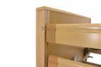 Кровать для лежачих больных с матрасом MED-MOS YG-1 (ЛДСП св.дер., дерев. ламели)