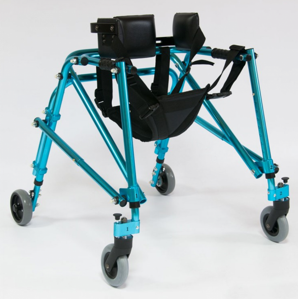 Ходунки на 4-х колесах для детей больных ДЦП Мега-920 Ходунки на 4-х колесах для детей больных ДЦП Мега-920