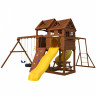 Детский игровой комплекс Newsunrise с винтовой горкой-трубой, рукоходом